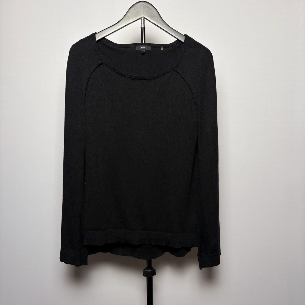 Kobi Halperin Women's Black Knit Sweater Vest with Cape Size L (As Is)
